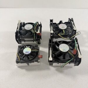 Lot of 4 Intel CPU Coolers Heatsinks & Fans 3 Pin A09526-001 A80856-001 A57855